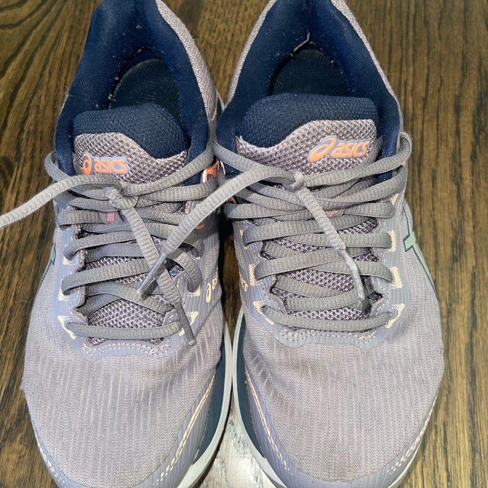 ASICS Women’s Gray and Blue Athletic Shoes